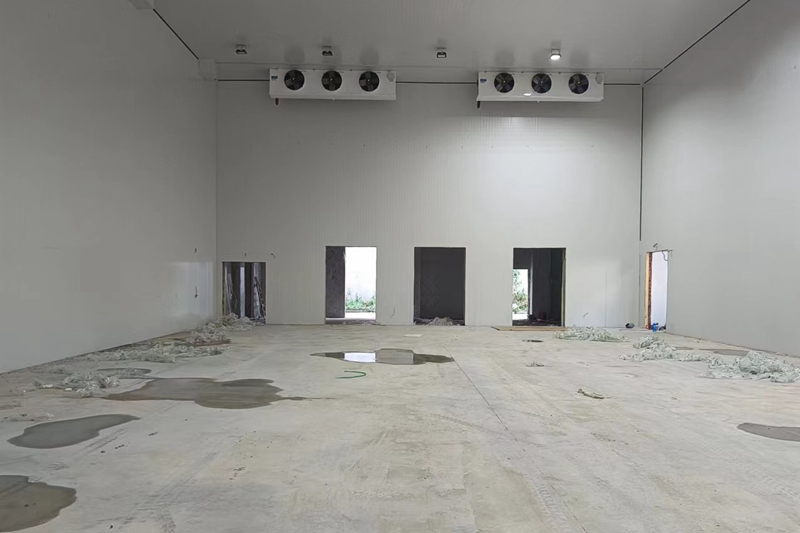 Cold storage construction real shot