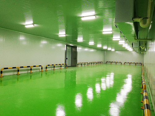 Real scene inside Coca-Cola cold storage