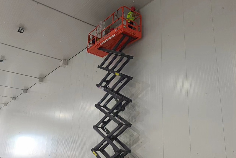 Workers are applying glue