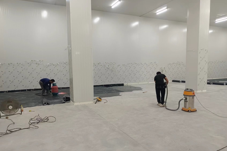 Waterproofing and sanitation of cold storage