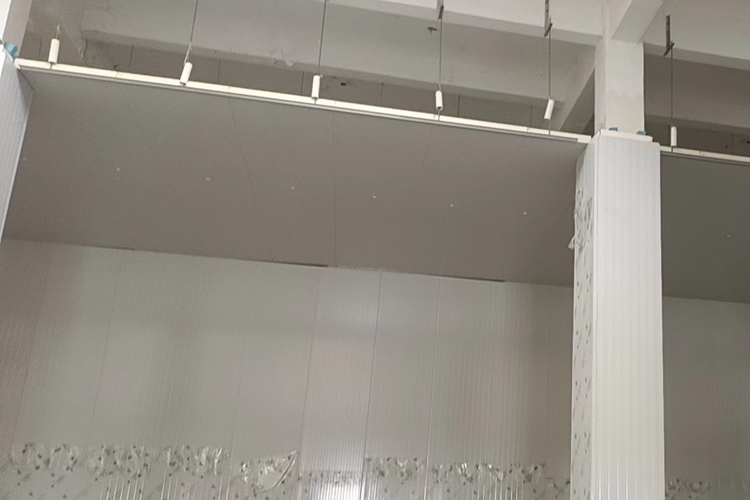 Cold storage wall panel installation process